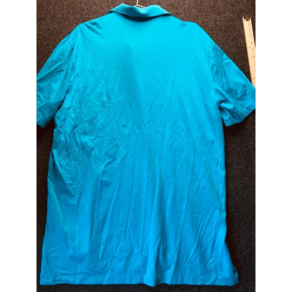 Polo Golf Ralph Lauren Golf Shirt Mens L Blue Performance Pima Cotton Beaver